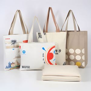 Shopping <b>Bags</b> Wholesale Plain Organic Reusable <b>Foldable</b> Custom Design Print Cotton Canvas Tote <b>Bag</b> Beach Shopping <b>Bag</b> With Logo - Product Image 1