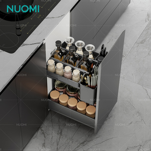 NUOMI LAMBO 400 Cestello Estraibile per Spezie, Accessori per <span class=keywords><strong>Mobili</strong></span> da <span class=keywords><strong>Cucina</strong></span>, Organizzatore per Bottiglie, Cestello Portaoggetti - Product Image 6