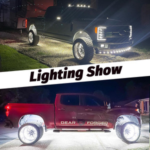 Luz de Roca Súper Brillante Blanca Pura de 144 LED con Controlador de Aplicación, Velocidad y Brillo Ajustables, Iluminación Ambiental <span class=keywords><strong>para</strong></span> Automóviles/Kingshowstar - Product Image 6