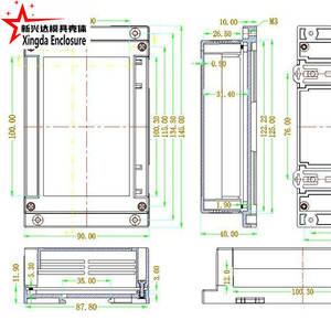 กล่องควบคุมอุตสาหกรรม PLC ขนาด 145*90*40 มม. กล่องหุ้มแผงควบคุมแบบติดราง Din สำหรับโครงการอิเล็กทรอนิกส์ กล่องใส่แผงวงจรพิมพ์ - Product Image 3