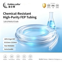 Tube FEP de qualité médicale, tube transparent haute clarté, classe VI USP, FDA pour perfusion intraveineuse, bioprocédé pharmaceutique, laboratoire