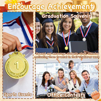 Médailles de récompense en métal vierges personnalisées en gros pour le basketball, la course à pied, les sports, les compétitions, les événements sportifs, les cadeaux de fête et les décorations