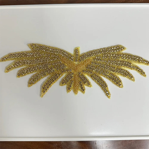 Apliques de diamantes de imitación de plata AB, parches de flores para planchar/coser, accesorios de vestido de novia para decoración de ropa - Product Image 2