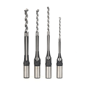 Bộ mũi khoan chế biến gỗ 4 món hiệu suất cao 6.4/8/9.5/12.7mm Lỗ vuông có thể điều chỉnh & thay thế được 45 #   Thép cao cấp - Product Image 4
