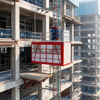 Ascenseur de chantier à double cage haute performance 2x2000kg avec système de sécurité SC200/200