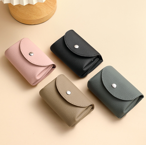 New Custom Mini Pu Leather ID Card Holder Wallet with Women's <b>Small</b> Cash Credit Card Soft Leather Coin <b>Purse</b> - Product Image 4