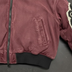 Giacca Bomber Invernale Vintage Personalizzata con Stampa Integrale, Lavaggio Acido e Ricami Applicati per Uomo, Prodotta <span class=keywords><strong>da</strong></span> ES - Product Image 4