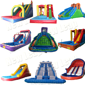 Château gonflable combo licorne 13 pieds avec toboggan et piscine, thème <span class=keywords><strong>dauphin</strong></span>, <span class=keywords><strong>parc</strong></span> aquatique - Product Image 6
