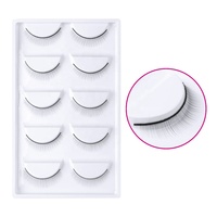 Vente en gros 5 paires de faux cils Extension pratique cils de vison pleine bande cils exercice beauté des yeux formation cils