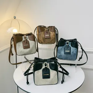 Stylish ladies' Bucket Bag Personality Adjustable Shoulder bags New design can be customized handbag for women Crossbody bag