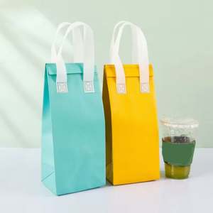 KAIYE Factory Customizable Printed Logo Non-Woven Cooler Bag Thermal Takeaway Bag <b>Insulated</b> Insulation <b>Lunch</b> Food - Product Image 1