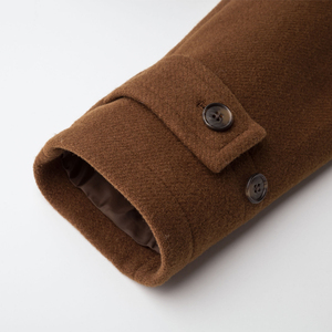 Nuovo soprabito <span class=keywords><strong>lungo</strong></span> personalizzato in misto lana da <span class=keywords><strong>uomo</strong></span> montgomery invernale <span class=keywords><strong>Trench</strong></span> di lana invernale <span class=keywords><strong>uomo</strong></span> - Product Image 3