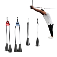 Accessoires de fitness robustes : Poignée conique, Corde de traction pour biceps, Corde pour triceps, Câble de traction pour machine à triceps