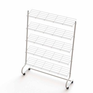 Étagères inclinées en fil métallique, porte-chaussures sur pied, plusieurs niveaux, support chromé pour chaussures - Product Image 6