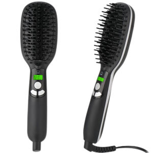 Meilleure <span class=keywords><strong>brosse</strong></span> <span class=keywords><strong>lissante</strong></span> électrique chauffante et peigne lisseur numérique avec écran LCD pour un chauffage rapide - Product Image 1