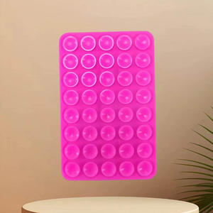 Ventouse en silicone double face, ronde 19 grains, carrée 40 grains, créative, antidérapante, <span class=keywords><strong>fixation</strong></span> <span class=keywords><strong>murale</strong></span>, chargeur, ventouse - Product Image 3