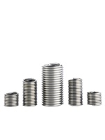 304 Stainless Steel Inch 1/4-20/1/4-28 Metric Fully Threaded Right Hand Polished Finish 1D-3D Wire Thread Inserts