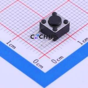 TSA062G43-250 Tactile Switch Through hole Component (THT) Switch Single Pole Single Throw Round Button 2.5N Through Hole - Product Image 1