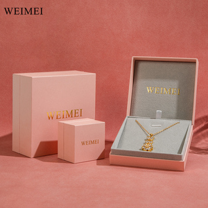 WEIMEI One Stop Packaging Service Pink Flip Cartón Papel Joyería Embalaje Regalo Pendientes Display Set Cajas - Product Image 3