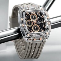 NAVIFORCE 7105 NF7105 jam tangan pria, tali silikon kuarsa asli Jam Olahraga mewah jam tangan kronograf untuk pria Montre Relojes