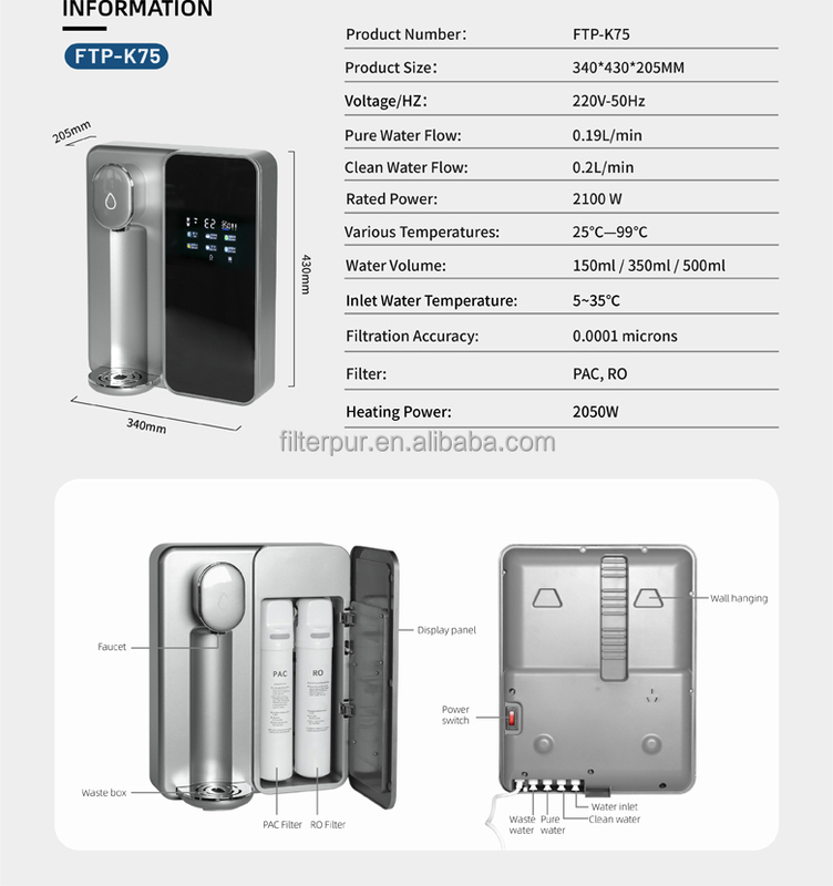 Filterpur Wall Mounted Grey Color Hot