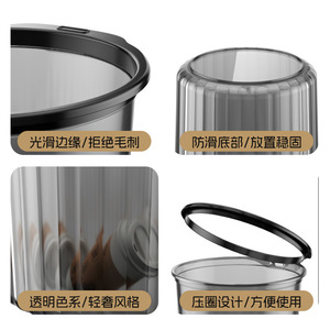 Large Household <b>Plastic</b> Trash Can L Size Open Top Wastebasket For <b>Kitchen</b> Living Room Bedroom Bathroom Office - Product Image 5