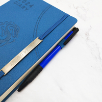 Carnet de notes en cuir PU avec fermeture, agenda quotidien, planificateur, logo personnalisé