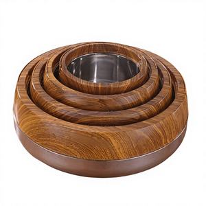 Ensemble de chauffe-plats classique en acier inoxydable 2L+4L+6L+10L avec fonction maintien au chaud et au froid, fait main - Product Image 1