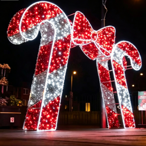 Guirlande lumineuse décorative de Noël, motif canne à sucre LED, pour Noël et le Nouvel An - Product Image 5