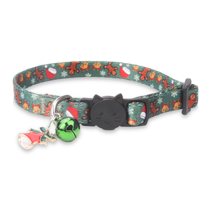 <span class=keywords><strong>Collar</strong></span> Personalizado para Gatos con Estampado de Árbol de Navidad, de Lujo, a la Moda, con Etiqueta Desmontable - Product Image 3