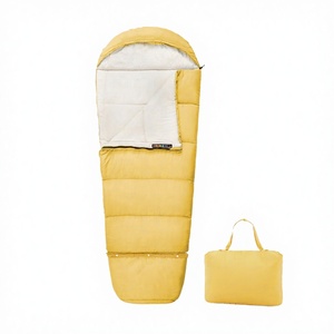 Saco <span class=keywords><strong>de</strong></span> <span class=keywords><strong>Dormir</strong></span> Tipo Momia para Acampar al Aire Libre, 3 Estaciones, Extensible, para Niños, Ecológico, Resistente al Viento, <span class=keywords><strong>de</strong></span> Algodón Pongee - Product Image 4