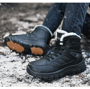 Botas de Montaña para Hombre, Zapatos de Senderismo, Marca Sanewy, Zapatos de Trabajo para Adultos, Goma A3 Geométrica, Zapatos de Invierno para Mujer <span class=keywords><strong>2022</strong></span>, Tobilleras de PU - Product Image 4