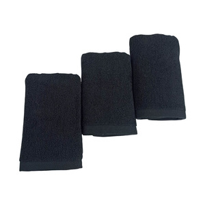 LOGO personnalisé 30X30CM serviettes de visage 100% coton noir <span class=keywords><strong>essuie</strong></span>-mains maquillage <span class=keywords><strong>Table</strong></span> Salon manucure serviette - Product Image 4