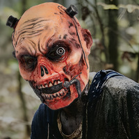 Masque de zombie d'horreur transfrontalier pour Halloween, couvre-chef réaliste 3D, accessoires de costume taille unique, Chine, pour fêtes et événements.