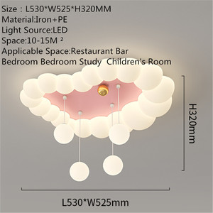 Plafonnier de style européen Salon <span class=keywords><strong>Villa</strong></span> Chambre à coucher Étude LED Plafonnier d'intérieur créatif en forme de coeur - Product Image 6