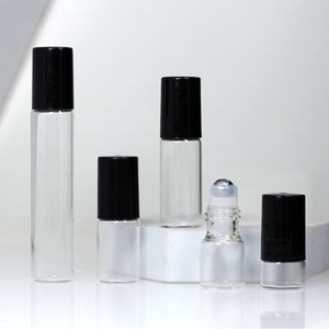 Mini Botella de Perfume de Lujo Transparente de 1ml 2ml, Tubo de Vidrio para Aceite Esencial, Botella de Vidrio Portátil de 3ml con Rodillo, Logotipo Personalizado - Product Image 1