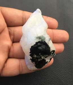 Pierre de lune arc-en-ciel naturelle Flashy spécimen brut non traité belle maison pierre précieuse décorative brute en gros - Product Image 5