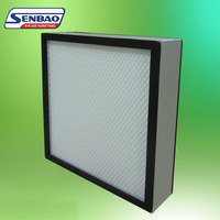 Precio de fábrica marco de aluminio H13 H14 Filtro de campana de flujo laminar Filtro de hoja filtro HEPA de aire plisado