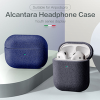Étui de luxe pour AirPods Pro 3 en Alcantara, accessoires tout compris avec coque de protection pour AirPods 4