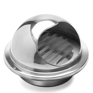 Rejilla de Ventilación Esférica Moderna de Acero Inoxidable para Uso <span class=keywords><strong>en</strong></span> Exteriores, Cubiertas Impermeables para Sistemas HVAC, para Sistemas de Ventilación de Salas de Estar - Product Image 1