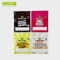 Sacs Ziploc imprimés sur mesure pour les aliments Pochettes debout en gomme comestible Ziplock sacs d'emballage en mylar pour bonbons secs lyophilisés