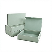Caja de Regalo Rígida Elegante Personalizada, Cierre Magnético, Cartón, Diseño Personalizado, Grabado, Forro de Esponja, Mate Reciclado