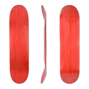 Производство профессиональный 8 дюймовый простые скейт доски палубы с лазерным травлением логотипа