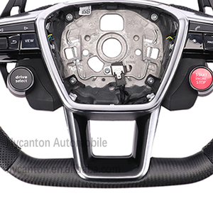 Volante deportivo de fibra de carbono de cuero perforado al por mayor a bajo precio para Audi A3 A4 A4L A5 A6 A7 A8 Q5 Q7 Q8 TT R8 - Product Image 3