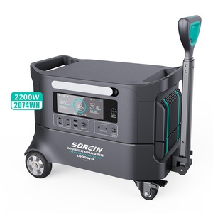 เครื่องกำเนิดไฟฟ้าพลังงานแสงอาทิตย์แบบพกพา 2200W 2000 วัตต์ 2000W รุ่น LFP 2KVA พร้อมกำลังไฟ 2016Wh ช่องจ่ายไฟ AC สำหรับแคมป์ปิ้ง ขายดี - Product Image 1
