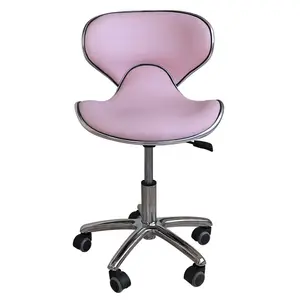 Adjustable Rotating Barber Styling Chair Hair Salon Stool with Wheels Fashion Beauty Salon Stool height adjustable