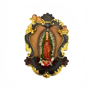 Objetos Decorativos Artísticos, Figura Religiosa, Decoración <span class=keywords><strong>de</strong></span> Pared <span class=keywords><strong>de</strong></span> la Virgen María, <span class=keywords><strong>Nuestra</strong></span> <span class=keywords><strong>Señora</strong></span> <span class=keywords><strong>de</strong></span> <span class=keywords><strong>Guadalupe</strong></span>, Adorno <span class=keywords><strong>de</strong></span> Pared para Decoración <span class=keywords><strong>de</strong></span> Iglesias - Product Image 3