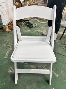 Silla Plegable de Plástico Blanca Elegante <span class=keywords><strong>Simpson</strong></span> de Alta Calidad para Eventos al Aire Libre e Interiores, Banquetes, Comedores, Decoraciones para Bodas - Product Image 4