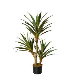 Planta Artificial de <span class=keywords><strong>Agave</strong></span>, bonsái, plantas en maceta para decoración del hogar, 100cm de <span class=keywords><strong>altura</strong></span> - Product Image 2