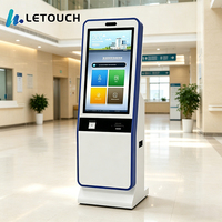 à commande automatique pour PC à écran tactile debout de 32 pouces, Kiosque interactif d'imprimante Android POS en libre-service